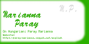 marianna paray business card